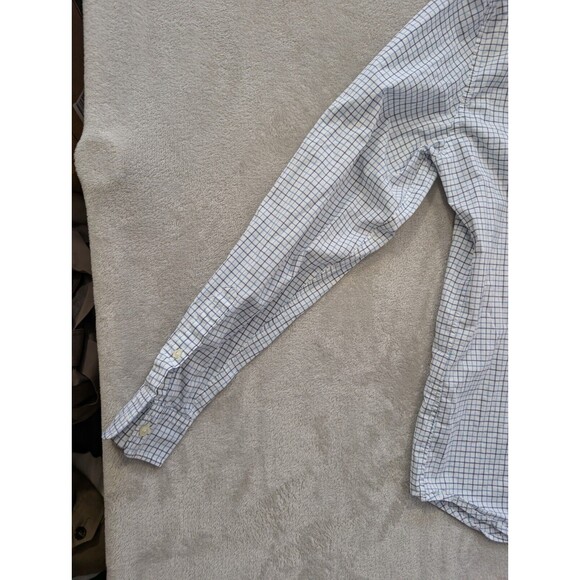 Gap Standard Fit Button-Up Shirt Men's Size M White Striped Long Sleeve Cotton - Picture 16 of 16